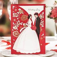 personalized top fold wedding invitations invitation cards 50 pieceset ...