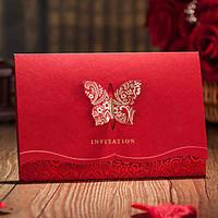 Personalized Top Fold Wedding Invitations Invitation Cards-50 Piece/Set Classic Style Pearl Paper