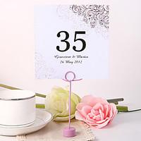 Pearl Paper Table Number Cards Poly Bag