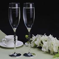 Personalized Toasting Flutes The Bride and Groom(Set of 2)