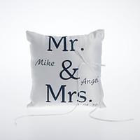 Personalized Satin Ring Pillow