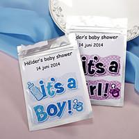 Personalized Tea Bag for Baby Shower - Set of 12 (More Colors)