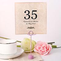 Pearl Paper Table Number Cards Poly Bag