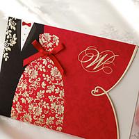 personalized flat card wedding invitationsprogram fan wedding menu inv ...