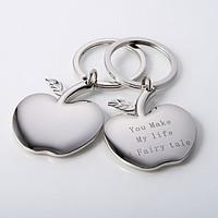 personalized apple of my eye key ring set of 4