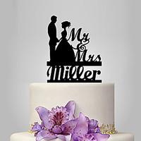 Personalized Acrylic Bride And Groom Wedding My Princess Cake Topper