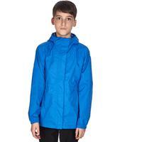 peter storm kids parka in a pack blue