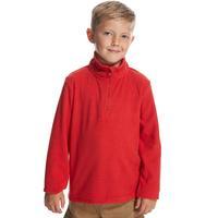 Peter Storm Kids\' Unisex Coniston Half Zip Fleece, Red