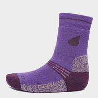Peter Storm Girl\'s Midweight Trekking Sock (2 pack), Purple