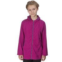 peter storm girls fleece hoody purple