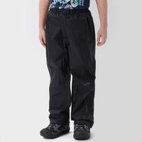 Peter Storm Kids\' Unisex Waterproof Overtrousers - Black, Black