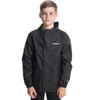 peter storm kids packable waterproof jacket black black