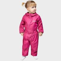 peter storm girls waterproof suit pink pink