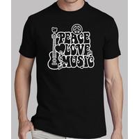 peace, love, music black