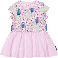 Peacock Print Baby Dress - Purple quality kids boys girls