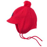 Peaked Baby Bobble Hat - Red quality kids boys girls