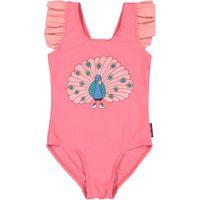 peacock girls swimsuit pink quality kids boys girls