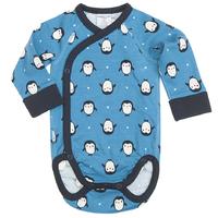 Penguin Newborn Baby Bodysuit - Blue quality kids boys girls