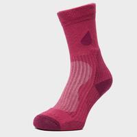 Peter Storm Women\'s Lightweight Outdoor Socks - Twin Pack - Pink, Pink