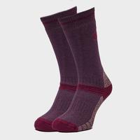 Peter Storm Women\'s Heavyweight Outdoor Socks - Twin Packs - Purple, Purple