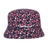 peter storm kids flower reversible bucket hat navy