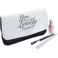 Personalised Look Lovely Make-up Bag, Polyester
