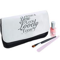 Personalised Look Lovely Make-up Bag, Polyester