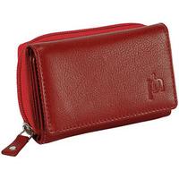 personalised ladies leather coin tray purse red leather