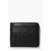 Perforated BiFold Wallet - black