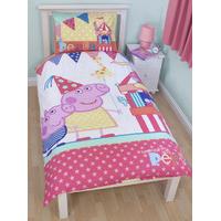 Peppa Pig Funfair Duvet Cover & Pillowcase Set - Reversible Design