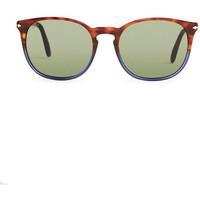 Persol Suprema Sunglasses PO3007S Havana Blue men\'s Sunglasses in Multicolour