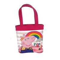 Peppa Pig Pvc Canvas And Beach Tote Bag, 21 Cm, Pink
