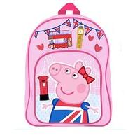 Peppa Pig Glorious Britain Arch Backpack With Front Pocket Pink