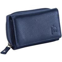 personalised ladies leather coin tray purse blue leather