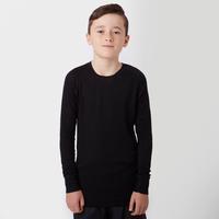 peter storm kids unisex merino crew baselayer black black