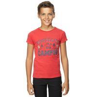 peter storm boys campus t shirt red red