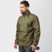 peter storm mens downpour 2 layer waterproof jacket khaki khaki