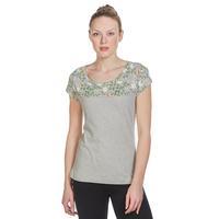 peter storm womens flowery t shirt grey grey