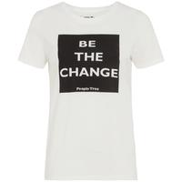 People Tree \'Be The Change\' T-Shirt - White