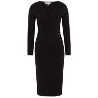 People Tree Black Teagan Wrap Dress