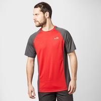 peter storm mens short sleeve tech tee red red