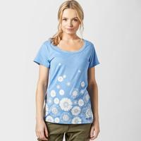 peter storm womens daisy border t shirt blue blue