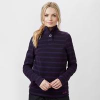 peter storm womens sandra stripe fleece purple purple