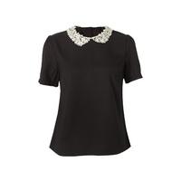 Pearl Collar Top