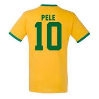 Pele Brazil Ringer Tee (yellow)