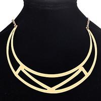 Pendant Necklace Chain Necklaces Women\'s Half Circle Geometric Personalized Choker Necklaces Daily Party Statement Movie Jewelry