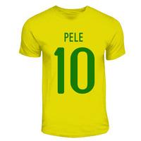 pele brazil hero t shirt yellow