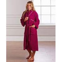 personalised ladies towelling robe