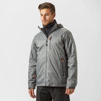 peter storm mens tornado waterproof jacket mid grey