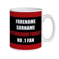 Personalised Nottingham Forest No.1 Fan Mug